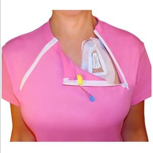 Dual port access shirt